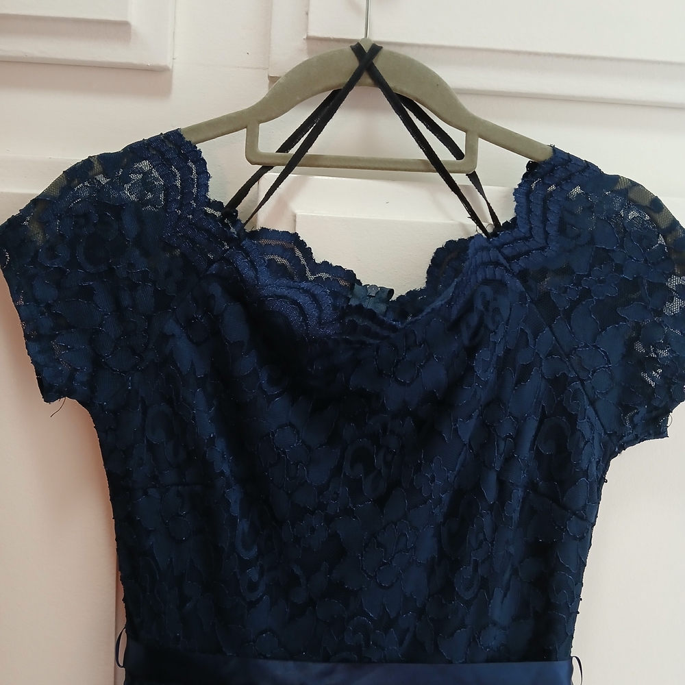 FE Forever Navy Lace Dress